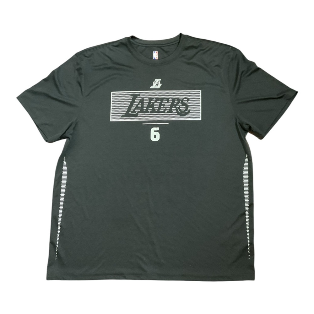 NBA Brand Lakers Men’s T -Shirt Black Lebron James No. 6. Size XXL